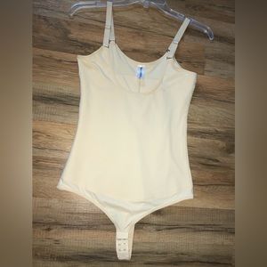 SHAPERX Shapewear Tummy Control Open Bust Bodysuit Thong Slimmer Body Shaper